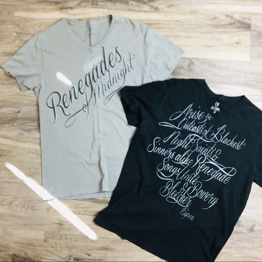 Express men’s v neck T shirts